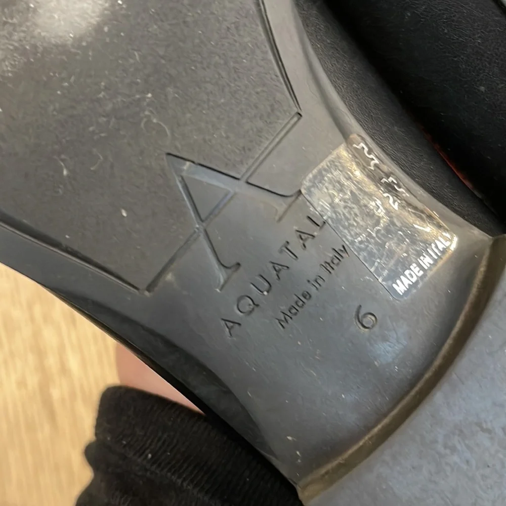 Aquatalia Emmaline Black Leather Loafers - Picture 6 of 7